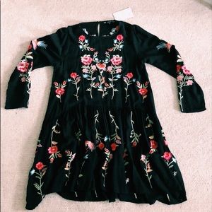 Vici Dresses - Vici In My Nature Embroidered Swing Dress Vici Dresses - Vici In My Nature Embroidered Swing Dress